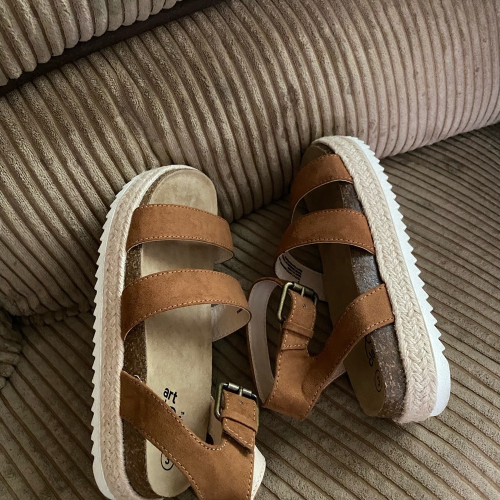 Art Class Kids Tan Strap Sandals